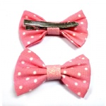 Small Dots Bow Hair Clip