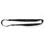 Black With Silver GEO Pattern Elastic Headband