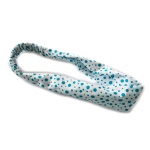 Skyblue Dots Elastic Headband Headwrap