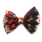 Ethnic Pattern Bow Hair Clip Alligator Clip