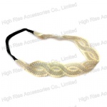 Woven Lace Pattern Elastic Headband