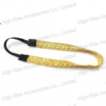 Golden Woven Pattern Elastic Headband