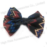 Ethnic Pattern Bow Hair Clip Alligator Clip