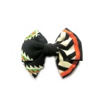 Ethnic Pattern Stripes Bow Hair Clip Alligator Clip