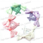 Grosgrain Ribbon Bow Hair Clip Snap Clip Sleeping Clip