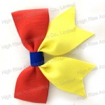 Two Color Tone  Grosgrain Ribbon Butterfly Bow Hair Clip