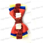 Three Colored Layer Bow Hair Clip