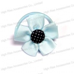 Skyblue Flower Hair Elastic Ponytail Holder