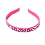 Crystal Pink Ribbon Alice Band, Crystal Headband