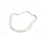 White Pearls Elastic Headband
