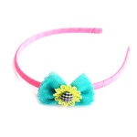 Mesh Flower Bow Headband, Alice Band