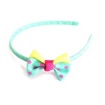 Bicolour Polka Dots Bow Headband