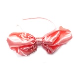 Pink Satin Bow Alice Band, Big Bow Headband