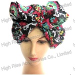 Flower Pattern Bandana, Big Headwrap