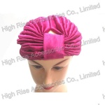 Purple Wrinkle Bandana, Big Headwrap for Winter