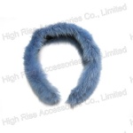 Light Blue Faux Fur Headband, Alice Band for Winter