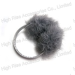 Grey Fur Earmuffs