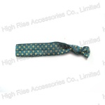 Polka Dots Blue Hair Tie, Hair Elastic for Ponytail