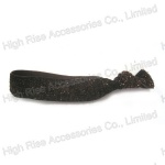 Glitter Brown Hair Tie, Knotted Hair Elastic