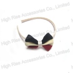 Stripes Bow Alice Band, Flag Color bow Headband,