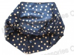 Polka Dots Navy Headwrap/bandana