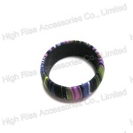 Colored Fabric Wrapped Bangle