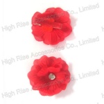 Small Red Flower Hair Clip, Duck Clip For Party and Holiday
