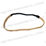 Crystal Golden Links Elastic Headband