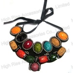 Color Stones Collar /Collar Necklace