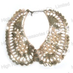 Golden Sequin Hollow-out Collar