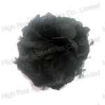Black Mesh Lace Flower Hair Clip With Brooch Clip