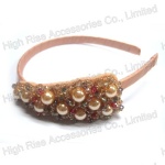 Multiple Crystals Beaded Ornaments Alice Band