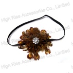 Feather Flower Elastic Headband