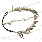 Metal Cone Shape Charm Indian Forehead Headband