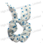 Hearts Pattern Chiffon Scrunchie