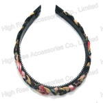 Floral Fabric Braided Alice Band