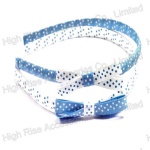 Polka Dots Ribbon Bow Alice Band