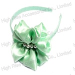 Big Chiffon Bow With Pearls Alice Band