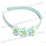 Light Blue Orchid Flowers Alice Band