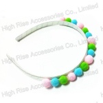 Colorful Pom Pom Alice Band