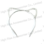 Beaded Cat Ear Alice Band