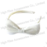 White Bow Alice Band