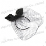 Rabbit Ears Mesh Veil Headband, Party Headband, Horse Racing Festival Headband