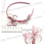 Sequin Silk Butterfles Alice Band