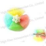 Colorful Mesh Flower Alligator Hair Clip