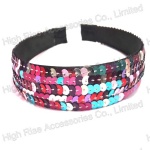 Colorful Sequin Wrap Alice Band