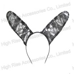 Long Lace Ear Alice Band, Festival Headband