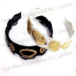 Sequin Flower Lace Wrap Alice Band