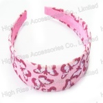 Glitter Butterfly Pattern Alice Band