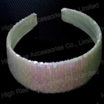 White Sequins Alice Band